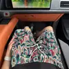 Shorts Estampados com Letras Graffiti de Moda de Verão para Homens e Mulheres, Corte Reto Tendência para Casais, Versátil para Roupa de Praia