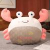 Almofada de Caranguejo Fofo de Desenho Animado Estudante Brinquedo de Pelúcia Boneca Almofada de Sofá para Casa Presente Infantil Suporte Lombar Atacado