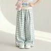 Conjunto de Verano para Niña 2026 Nuevo Elegante Polo Rayado de Manga Corta Pantalones Cuadros Casuales Conjunto de Dos Piezas Moderno