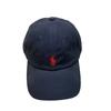 Gorra polo de hebilla de cuero genuino mejorada, retro, con pony, de copa suave, gorra de béisbol para hombre y mujer, versátil para primavera y verano, lavada, con visera