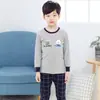 Conjunto de Ropa Interior de Algodón para Niños Ropa y Pantalones de Otoño para Niños Pijamas 100% Algodón para Niñas Pijamas para Niños Mayores Ropa Térmica de Algodón