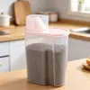Caja de Almacenamiento para Granos, Contenedor de Almacenamiento de Alimentos, Contenedor Sellado para Alimentos, Caja de Almacenamiento de Plástico, Contenedor de Almacenamiento para Alimentos Secos para Perros