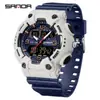 Reloj Digital Sanda Tiene un Alto Atractivo Estético, Colores Contrastantes Geniales, Luminoso, Resistente al Agua, Despertador, Cronómetro, Reloj Multifuncional para Estudiantes Hombres y Mujeres