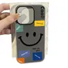 Adecuado para iPhone 17 Pro Max Etiqueta Cara Sonriente Funda para Teléfono iPhone 15 Cobertura Completa 16/14 Nicho