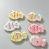 Acessórios de Resina Oceânica Glitter Fino Série Peixe Snapper Joias Presilhas de Cabelo Enfeites de Cabelo Patches DIY Charms para Tamancos Venda por Atacado