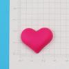 Accesorios de pintura de goma para bricolaje con forma de corazón grande, esmerilado mate, color amor, pendientes, horquilla, material de carcasa de teléfono móvil, venta al por mayor