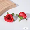 Accesorios de Cabezales de Flores de Rosa Transfronterizos Materiales de Flores de Seda para Bricolaje Ramo de Boda Flores Artificiales para Boda Decoración de Escena