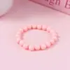 Accesorios de Joyería Acrílica de Moda Dulces y Lindos para Niños, Cuentas Redondas de 6 mm, Pulsera Hecha a Mano, Venta Directa de Fábrica, Macarrón