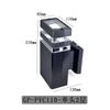 Lámpara de pared exterior de doble cabezal con carcasa de plástico, luz vertical y descendente, E27, impermeable, para exteriores, para colgar en la pared, iluminación de patio, kit de PVC
