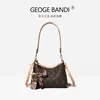Bolso de Moda Retro Nuevo de Alta Calidad para Mujer, Bolso de Hombro Individual para Debajo del Brazo con Monograma, Bloques de Color, Bolso Tote de Gran Capacidad con Letras, Bolso de Mano y Bolso Cruzado