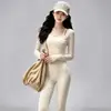 Conjunto de yoga feminino, sem costura e de alta elasticidade, modelador, para treinamento profissional de fitness, corrida e como peça externa, conjunto de duas peças