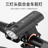 Lanterna de Bicicleta Portátil, Farol Carregável para Bicicleta de Estrada, Farol para Bicicleta de Montanha, Equipamento de Lanterna Traseira de Advertência, Conjunto de Luzes para Ciclismo
