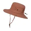 Sombrero de Mujer de Verano con Ala Ancha Sombrero de Pescador Sombrero Vaquero Occidental de Hombre Pesca al Aire Libre Montañismo Viaje Ciclismo Sombrero para el Sol