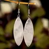 Pendientes Ovalados de Cristal Rosa de Moda Europea y Americana para Mujer, Pendientes Versátiles de Gota de Agua de Piedra Natural, Joyería para Orejas de Alta Gama Transfronteriza