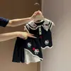 Conjunto de Ropa de Verano 2026 para Niñas: Conjunto de Dos Piezas sin Mangas para Bebés Niñas: Camisa Polo y Falda Corta, Traje de Verano para Niñas