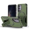 Funda para teléfono Samsung S25UItra S24 con soporte invisible magnético S25 con borde cruzado, carcasa rígida anticaídas