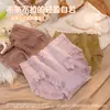 Ropa interior para niñas, Algodón puro en la entrepierna para mujer, Antibacteriana, Verano, Sin costuras, Braguitas de encaje de cintura media para mujer, Finas, Sin costuras, Transpirables