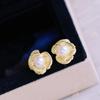 Super Bienestar Pendientes de Perla de Agua Dulce Luz Fuerte Pendientes Pequeños de Moda Inyección de Oro Muchos Pares de Ingesta Alto Rendimiento de Costo