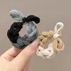 Faixa de Cabelo Estilo Zhao Lusi com Bola para Mulheres 2024 Nova Alta Elasticidade e Durável Rabo de Cavalo Simples Elástico Acessório de Cabeça