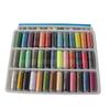 Dongguan linha de costura doméstica de cor fixa, pequeno eixo 402, linha de costura DIY em caixa, 39 cores, linha de costura atacado
