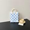 Bolsa de Celular Estilo Ins de Alta Qualidade, Bolsa de Tricô de Grande Capacidade, Bolsa de Ombro Transversal Versátil de Nicho, Bolsa de Mão Fashion de Desenho Animado