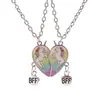 Collar Magnético de Letra de Unicornio con Puntadas de Amor de Diamante Cadena para Clavícula de Pareja Mejor Amigo Joyería para Mujer Fabricante Mayorista