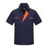 Roupa de trabalho de manga curta terno roupas de trabalho de engenharia de verão para homens oficina de fábrica manutenção reparo de automóveis roupa superior Roupas de fábrica vestuário de trabalho