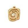Nuevo colgante de vórtice transfronterizo de acero inoxidable chapado en oro de 18 quilates con forma de círculo, disponible en stock, accesorios para colgantes, accesorios de joyería DIY
