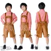 Nuevos Overoles Cuadros para Padres e Hijos de Amazon, Ropa de Oktoberfest de Múnich, Tirantes de Bar