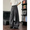 Venta al por mayor de fábricas de comercio exterior: Pantalones plisados 3D para hombre y mujer, nuevos pantalones de traje de estilo japonés para primavera/verano, fluidos, hasta el suelo, alta gama