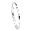 Pulsera de Nudo de Bambú y Hoja de Bambú de Plata Pura 9999, Estilo Nuevo, Lujo Ligero, Versátil, Pulsera de Plata Pura de Alta Calidad, Regalo para Novia