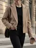 Blazer de Lana Casual para Mujer AliExpress 2026 Otoño/Invierno Texturizado Suelto Abrigo de Lana Ropa para Mujer Transfronteriza