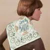 Pañuelo de seda pequeño de 53 cm, nuevo de verano para mujer, versátil, decorativo, con borde enrollado, doble cara, multicolor