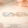 Anel Aberto de Prata Esterlina S925 com Orelha de Gato para Mulheres, Estilo Europeu e Americano, Cravejado com Diamantes, Design de Nicho, Luxo Leve, Versátil, Anel Ajustável
