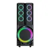 Caixa de som line array de longo alcance 400W alto-falante Bluetooth Karaoke 12 polegadas alto-falante de festa com graves potentes para exterior