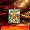 Atacado Pintado à Mão Semi-Colorido Dourado Série Ksitigarbha Dourado Incrustado Núcleo da Fonte da Pintura Thangka