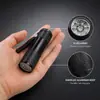 Linterna de aleación de aluminio con luz violeta de 9 LED, lámpara de detección de agente fluorescente ultravioleta para billetes, venta directa de fábrica.