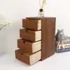 Caja de Almacenamiento de Madera para Escritorio Caja de Almacenamiento Deslizante para Artículos Varios Gabinete de Almacenamiento de Madera para Mesita de Noche Caja para Cosméticos y Joyas de Dormitorio