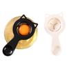 Panificação Doméstico Gatinho Ovo Clara Ovo Gela Filtro Proteína Ovo Líquido Separação Colander Tempero Colher Cozinha Gadget