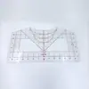 Ferramenta de Alinhamento de Camiseta Venda Quente de Novo Produto Transfronteiriço Régua Guia para Camiseta Ferramenta de Calibração de Gola Redonda Régua de PVC para Costura Régua de Camiseta