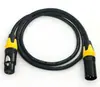 Cable de Audio XLR Macho a Hembra Personalizado Doble Blindaje Cabezal Metálico Negro Cable XLR para Micrófono Mezclador Cable XLR