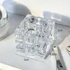 Colher para máscara de creme, copo de armazenamento de vidro, bastão de creme para os olhos, pequena caixa quadrada, vaso para suculentas sem terra, vela perfumada, castiçal de cristal