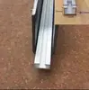 Escada de Vidro Sem Moldura Sulco de Aço Embutido Guarda-Corpo de Varanda Guarda-Corpo Corrimão Sulco em U Sulco de Piso Galvanizado Slot para Cartão Sulco de Aço