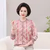 Camiseta interior de otoño de manga larga para mujer, modelo nuevo 2026, ropa casual de uso diario para mujeres de mediana edad, blusa de punto de algodón de alta calidad para mujer