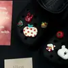 Accesorios de Moda Accesorios para Zapatos con Agujeros Encantos para Zapatos Oso Manzana Hebillas para Zapatos Rojas Retro de Alta Calidad Accesorios de Dibujos Animados