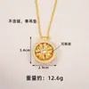 Collar de Loto Babao Vietnam Shajin Antiguo Fa Fu Colgante de Brújula de Loto Latón Simulación a Largo Plazo Sin Caer