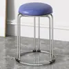 Bancos de Lujo Ligero para Uso en el Hogar, Sencillos Taburetes Redondos Estilo Italiano para Sala de Estar, Taburetes Apilables para Comedor, Taburetes Apilables con Almacenamiento, Pequeños Taburetes de Moda