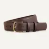 Estilo de Fila Nuevo Cinturón de Piel de Vaca de Primera Capa Moda Retro Estilo Simple Cinturón con Hebilla Metálica Dorada Para Mujer Fábrica Stock Listo