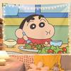 Crayon Shin-Chan Pano de Fundo Decoração Arranjo Foto Fofo Desenho Animado Pano Pendurado Quarto Dormitório Cama Reforma Pano de Parede Tapeçaria