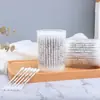 Cotonetes de Ponta Dupla de Fábrica no Exterior 100 Peças Cotonetes com Haste de Papel Kitty Personalizados Descartáveis Sanitários Hastes de Cotonete de Ponta Dupla